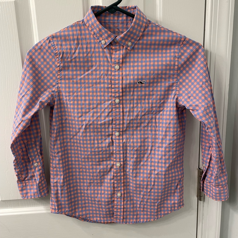 Vineyard Vines performance long sleeve dress shirt size  7